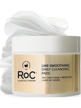 Exfoliating Makeup Remover Pads - 28 CT, Line Smoothing, Wrinkle Care, Glycerin